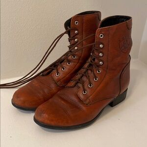 Ariat Leather Boots Size 8